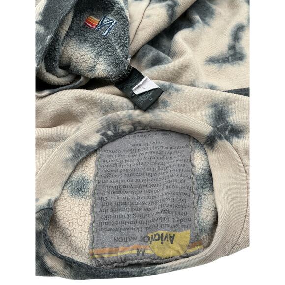 Aviator Nation Tan Cotton Hand Dyed Yin Yang Crew Sweatshirt Size M - Picture 4 of 4